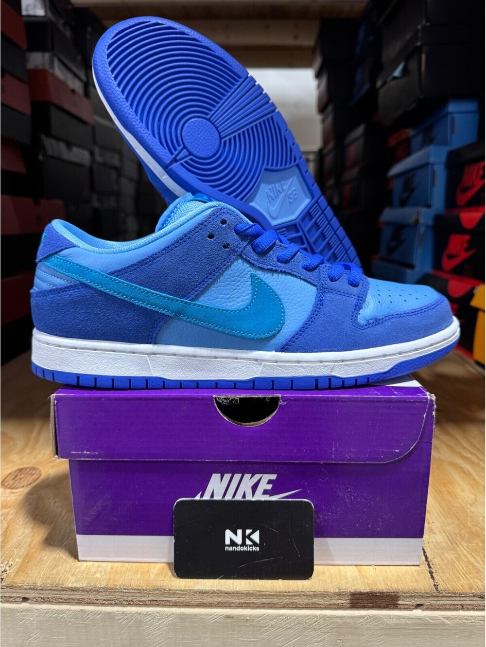 Nike Dunk Low Pro SB 'Fruity Pack - Blue Raspberry' DM0807-400 NEW MENS SZ 10.5